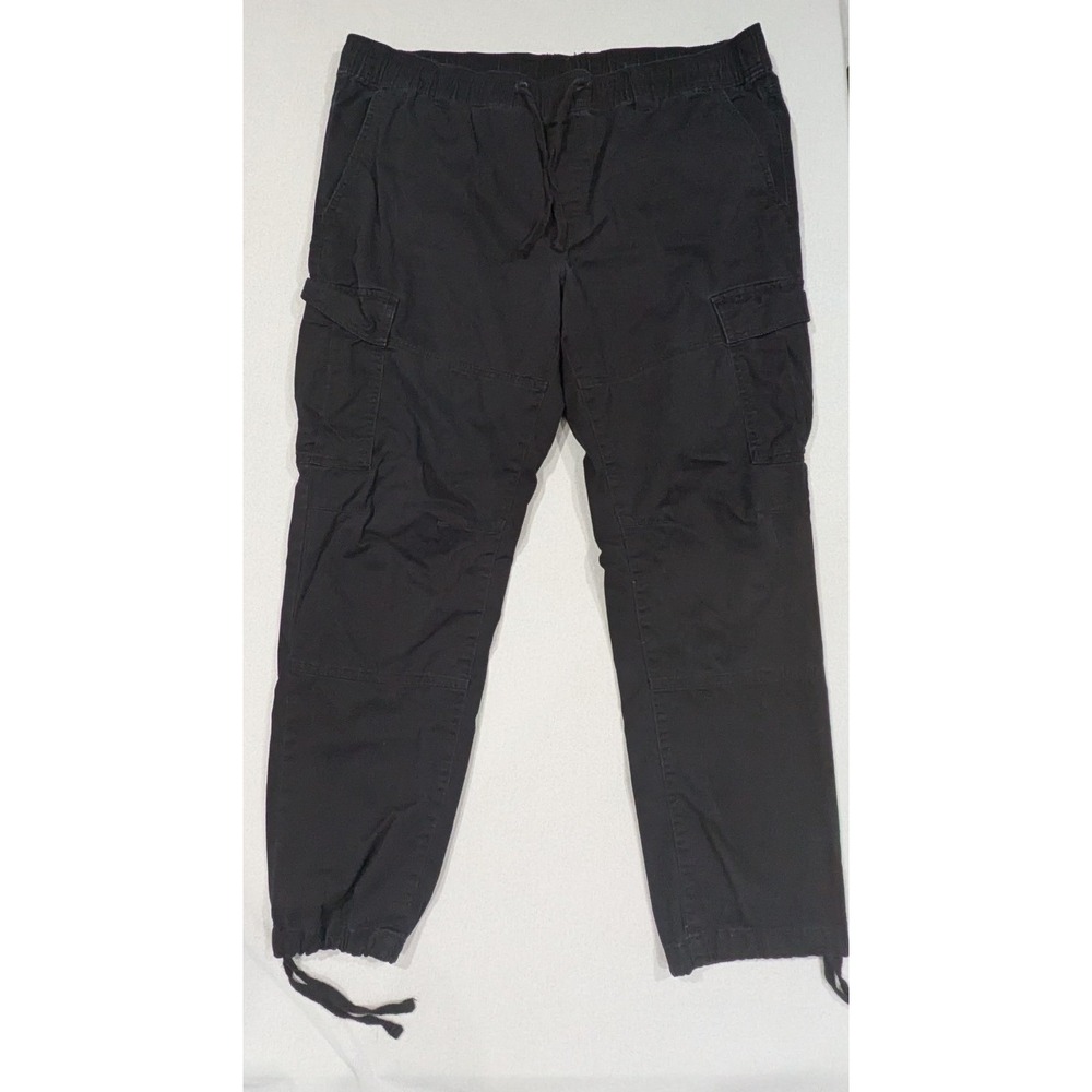 No Boundaries Cargo Pants Women XL Black Excellent Elastic Waist Jogger Utility